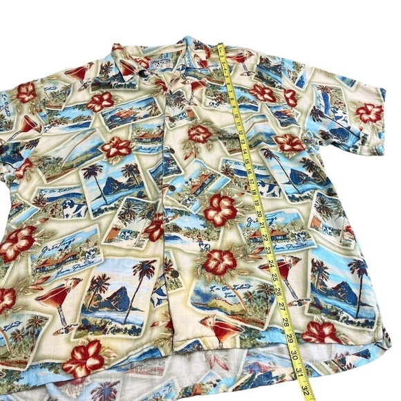 VINTAGE Big Dog Hawaiian Shirt 3X Aloha Button Front - Picture 8 of 10